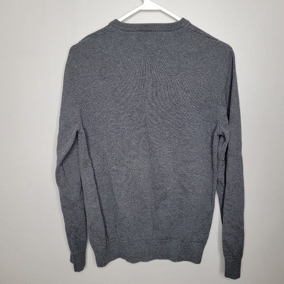 Old Navy Argyle Gray V-Neck Sweater - Picture 5 of 5